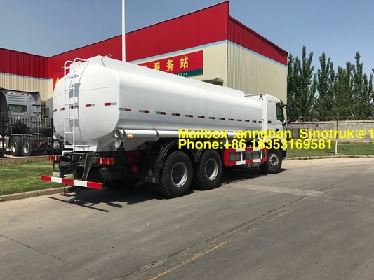 Caminhão de tanque branco Lhd do óleo do caminhão de depósito de gasolina 6x4 de Sinotruk Howo A7 Zz1257n4347n1