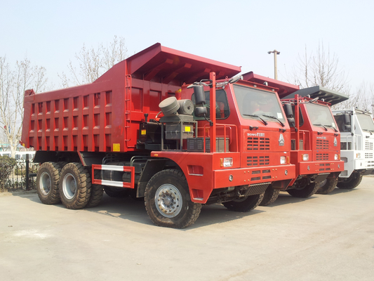 Mineração de 60 toneladas do caminhão basculante resistente vermelho do caminhão basculante de Sinotruk 6x4 Rc com chassi de Hova