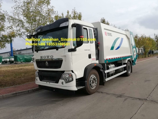 movimentação Euro2 da mão esquerda do caminhão 290hp 336hp da recolha de lixo de 4x2 12m3 Sinotruk Howo7