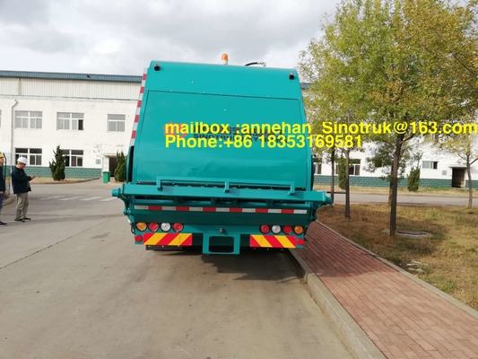 movimentação Euro2 da mão esquerda do caminhão 290hp 336hp da recolha de lixo de 4x2 12m3 Sinotruk Howo7