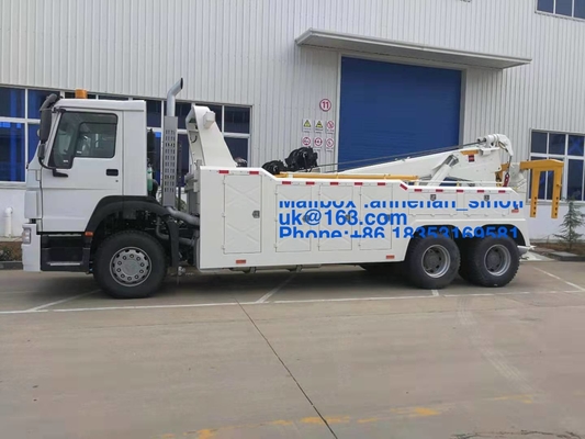 Lhd 10 roda o Euro pesado 2 do caminhão de reboque do Wrecker da estrada do caminhão 6*4 20t-30t da carga