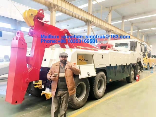 Lhd 10 roda o Euro pesado 2 do caminhão de reboque do Wrecker da estrada do caminhão 6*4 20t-30t da carga