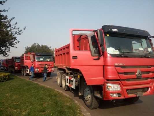 3 caminhão basculante resistente 371hp de Lhd Howo 6×4 do eixo para a indústria da construção