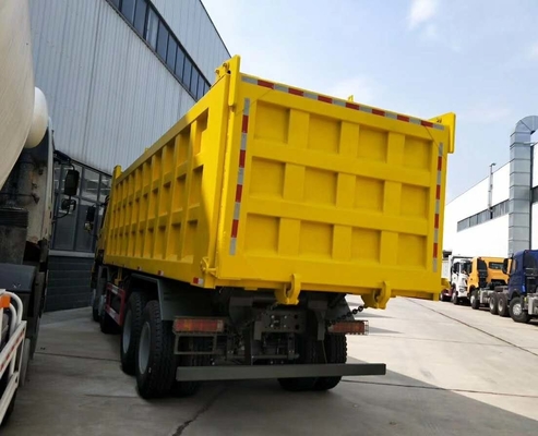 Caminhão basculante resistente de HOWO 8x4, cor do amarelo do caminhão de caminhão basculante de LHD Sinotruk