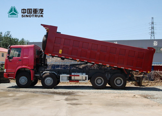 Cilindro de levantamento conservado em estoque do caminhão basculante 371hp 8x4 26CBM HYVA da mineração de SINOTRUK HOWO