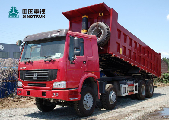 Cilindro de levantamento conservado em estoque do caminhão basculante 371hp 8x4 26CBM HYVA da mineração de SINOTRUK HOWO