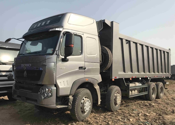 Táxi alto do telhado 420hp do Euro 4 do depósito do dobro do caminhão basculante do veículo com rodas de Howo A7 12