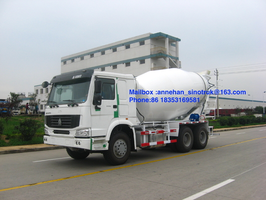 cor do branco do tanque 6x4 Lhd do misturador concreto de 336hp Sinotruk Howo7 10m3 8m3