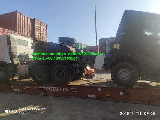 Caminhão do trator de A7 420hp Lhd 6x4 Sinotruk com o pino mestre Euro2 de 3,5 polegadas