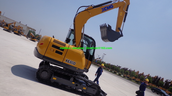 XCMG XE60D 6 de mini toneladas máquina da máquina escavadora da esteira rolante com sistema hidráulico
