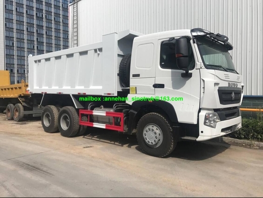 tipo de levantamento dianteiro Conatiner do caminhão basculante 20m3 U da roda de 6x4 A7 Sinotruk 10 para a carga 40-50t