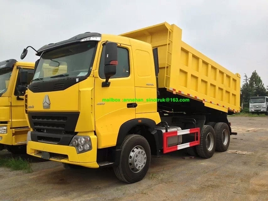 tipo de levantamento dianteiro Conatiner do caminhão basculante 20m3 U da roda de 6x4 A7 Sinotruk 10 para a carga 40-50t