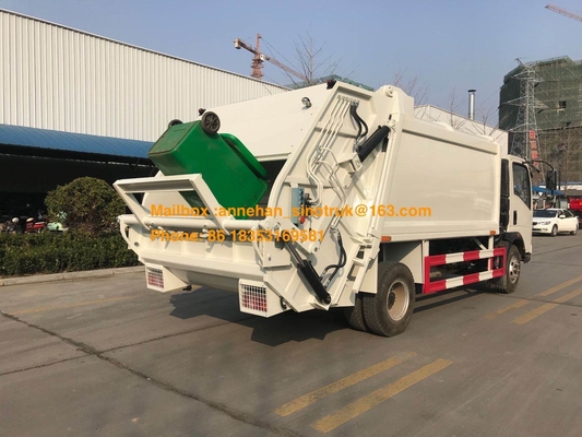 caminhão de lixo do compressor dos pneus 4x2 6 de Sinotruk Howo7 8M3-10M3