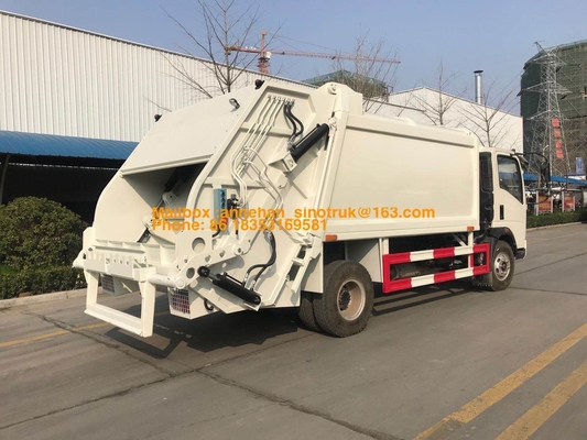 caminhão de lixo do compressor dos pneus 4x2 6 de Sinotruk Howo7 8M3-10M3