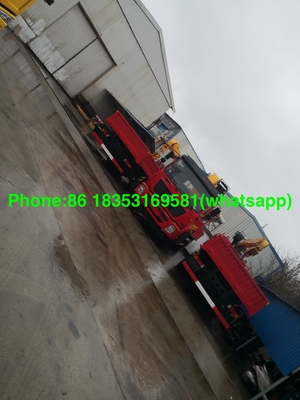 O caminhão reto do braço de Sinotruk Xcmg 10T montou o guindaste com a caixa Euro2 LHD da carga de 7000MM