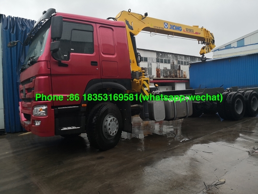 O caminhão reto do braço de Sinotruk Xcmg 10T montou o guindaste com a caixa Euro2 LHD da carga de 7000MM