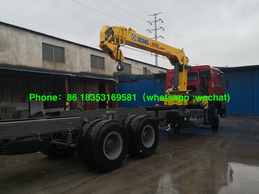 O caminhão reto do braço de Sinotruk Xcmg 10T montou o guindaste com a caixa Euro2 LHD da carga de 7000MM