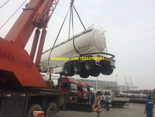 reboque do tanque do cimento do volume do motor 60M3 de 60T Weichai