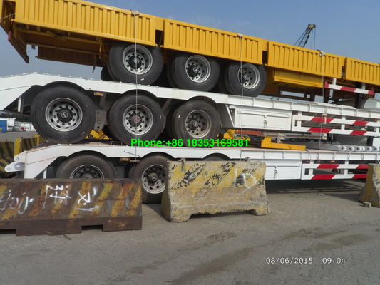 Carga 1200R20 do recipiente do leito reboque de 40 pés semi