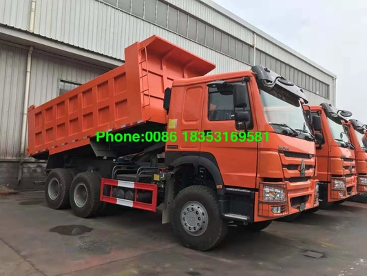 Caminhão basculante alaranjado de Zz3257n3847a 20M3 Howo A7
