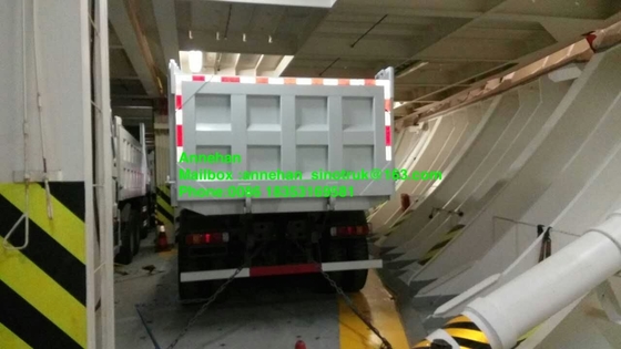 371hp 10 caminhão basculante resistente das rodas 6x4 com movimentação da mão esquerda