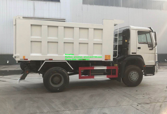 4x2 6 condução à direita de levantamento meados de do caminhão basculante resistente dos pneus 15M3