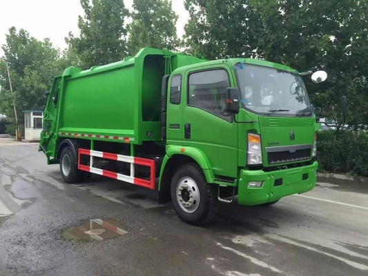 SINOTRUK HOWO 4*2 comprimiu o caminhão do compressor do lixo 12m3