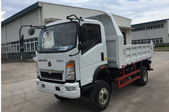 4x4 tipo médio de 8 toneladas do caminhão basculante ZZ1047E2815B180 Homan de Sinotruk do Euro 2