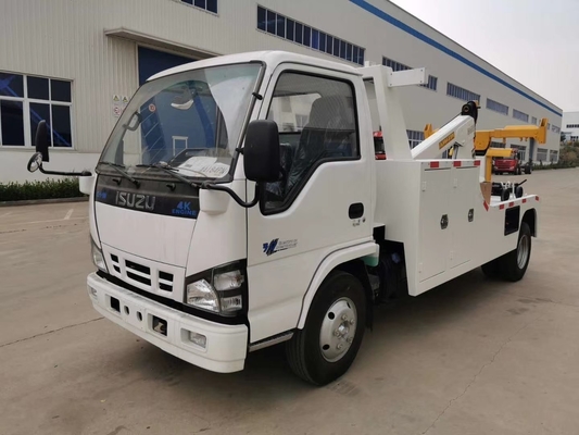 ISUZU 5 toneladas de salvamento claro de Tow Truck For City Road do Wrecker com eficiência de operação alta da caixa de engrenagens manual