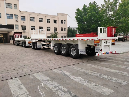 Q235 reboques resistentes da baixa cama do aço 100T semi na suspensão mecânica