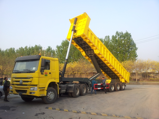 50 - reboque do caminhão basculante do caminhão basculante 45cbm de 70T Sinotruk CIMC para a carga do minério da bauxite