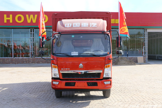 6 caminhão leve de 12 toneladas de Wheeler Cargo Truck Sinotruk HOWO com cor vermelha