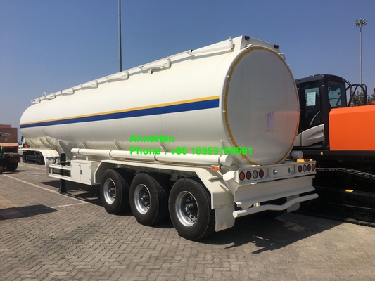 reboque do tanque do fuel-óleo dos eixos 60T 3 com o pneu 12.00R20