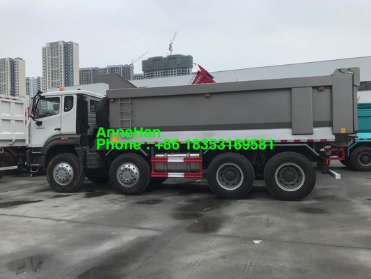 12 caminhão basculante resistente das rodas 25cbm 30cbm 8x4
