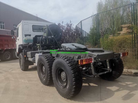 Caminhão do trator do branco 371hp 6x6 Howo 7 do pino mestre 90#