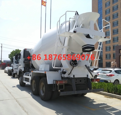 Caminhão branco ZZ1257N4047P1 do misturador concreto de HC16 Alex 380hp 10cbm