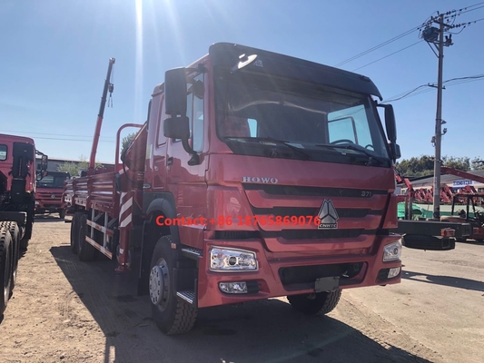 o caminhão pesado 12T da carga de 450hp 6*4 que encurta o crescimento montou o guindaste