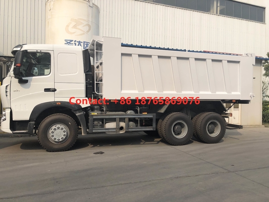 Caminhão basculante resistente diesel do combustível 450hp do táxi HW76