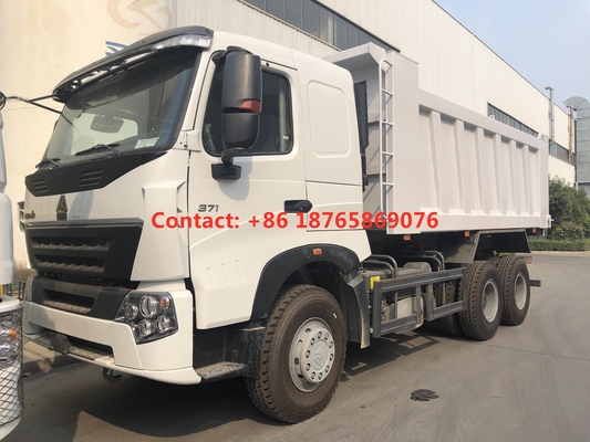 Caminhão basculante resistente diesel do combustível 450hp do táxi HW76