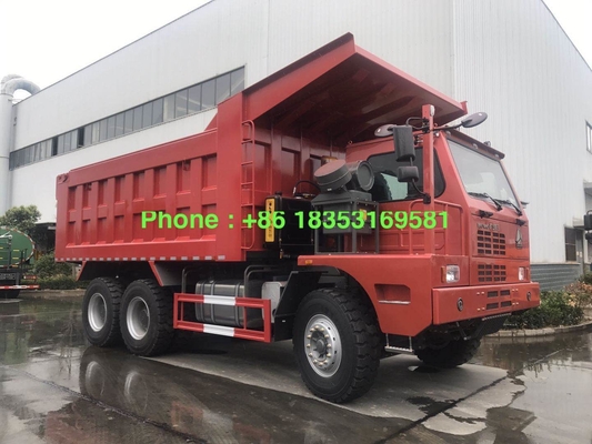 Caminhão basculante da mineração de ZZ5707S3840AJ 63Km/h 371hp LHD 70T