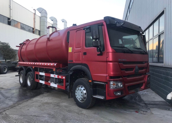 Caminhão da sução da água de esgoto do vácuo de SINOTRUK HOWO 6X4 336hp
