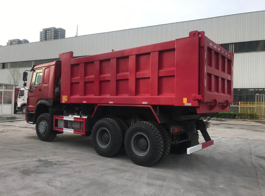 Howo vermelho 7 rodas 20M3 40T do caminhão basculante 10 de Sinotruk Howo 6x4
