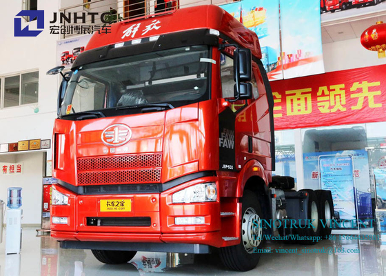 Caminhão do trator das rodas 350hp 10 6x4 do Euro 2 de Faw J6P com depósitos dobro
