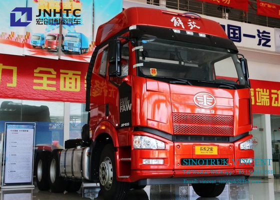 Caminhão do trator das rodas 350hp 10 6x4 do Euro 2 de Faw J6P com depósitos dobro