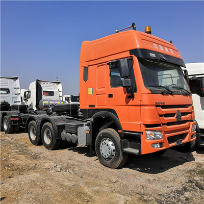Caminhão principal ZZ4257V3241V do reboque alaranjado de Howo Sinotruk 371