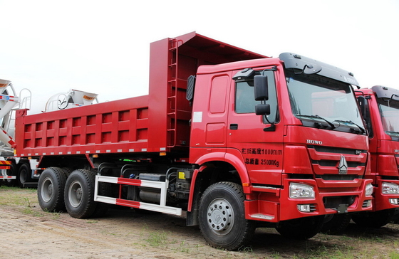 Caminhão basculante resistente dos eixos da jarda três de ZZ3317N3647B 12 para a construção rodoviária