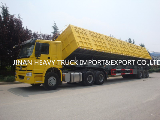 3 eixos 40 reboques resistentes do medidor cúbico semi despejam Tipper Trailers