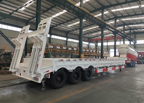 3 eixos 50 toneladas de ponto baixo colocam semi o equipamento de Digger Trailer Heavy da carga do reboque