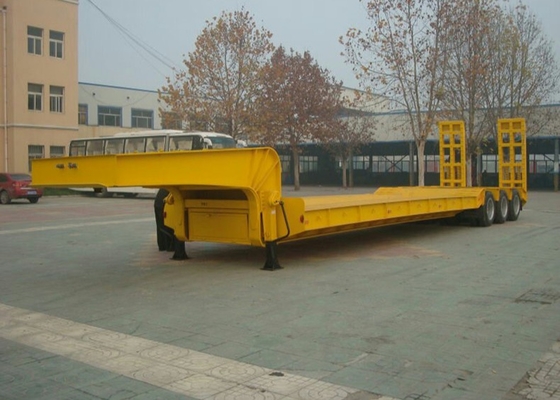 3 eixos 50 toneladas de ponto baixo colocam semi o equipamento de Digger Trailer Heavy da carga do reboque