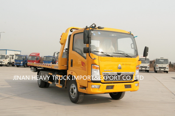 Veículo de recuperação do caminhão de Ton Rescue Road Wrecker Tow do dever 6 da luz de Sinotruk HOWO